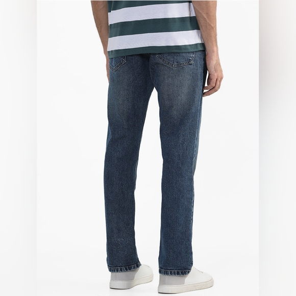 💐WES CASUAL Vintage Blue Denim Relaxed Fit in Medium Wash - Picture 4 of 15